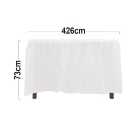 Plastic Table Apron 12PC White