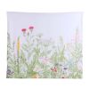 Green Grass Flowers Wall Backdrop Hanging Tapestry Home Stay Decor Tapestry Bedside Decor Backdrop Wall Art Tapestry,59x51 inch