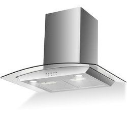 30" Stainless Steel Wall Mount Kitchen Range Hood with LED Lights