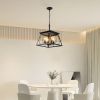 4-Light Farmhouse Chandeliers For Dining Room Black(No Bulbs)NEW SKU:W1340P206636