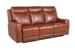 Contemporary Top-Grain Leather Motion Set - Stylish Colors, Power Articulating Headrest, Power Footrest