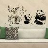 Panda And Bamboo - Wall Decals Stickers Appliques Home Dcor