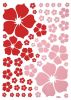 Red Warm Flower - Large Wall Decals Stickers Appliques Home Decor