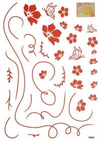 Flower Vine - Large Wall Decals Stickers Appliques Home Decor