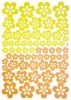 Yellow Blossoming Flowers - Large Wall Decals Stickers Appliques Home Decor