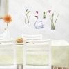 Lazy Swan - Hemu Wall Decals Stickers Appliques Home Decor 12.6 BY 23.6 Inches