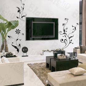 Vine Frame - X - Large Wall Decals Stickers Appliques Home Decor