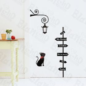 Lost Cat - Large Wall Decals Stickers Appliques Home Decor