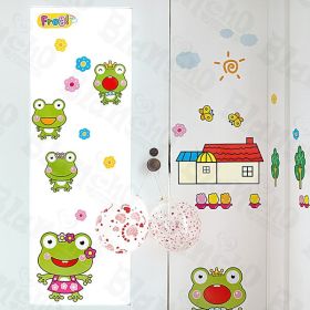 Happy Frog - Wall Decals Stickers Appliques Home Dcor