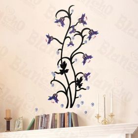 Waving Branch - Wall Decals Stickers Appliques Home Decor