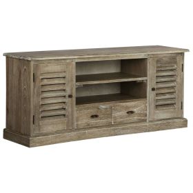 TV Stand Solid Mindi Wood 57.1"x13.8"x23.6"