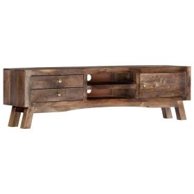 TV Cabinet 55.1"x11.8"x15.7" Solid Mango Wood