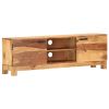 TV Cabinet White 46.5"x11.8"x15.7" Solid Sheesham Wood