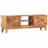 TV Cabinet 51.2"x11.8"x17.7" Solid Sheesham Wood