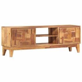 TV Cabinet 51.2"x11.8"x17.7" Solid Sheesham Wood