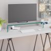 TV Stand/Monitor Riser Glass Clear 31.5"x11.8"x5.1"