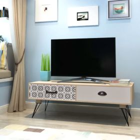 TV Side Table 39.4"x15.7"x13.8" Brown