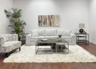 Padena 3-Piece Metal Frame Wood Living Room Coffee Table and 2 End Tables Set