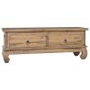 TV Stand 43.3"x13.8"x15.7" Solid Wood Teak