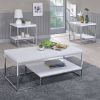 Lucia - 3 Piece Table Set - White