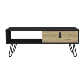 Coffee Table Magness, Living Room, Black / Macadamia