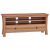TV Stand 39.4"x11.8"x17.7" Solid Wood Mahogany