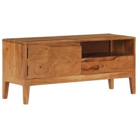 TV Cabinet Solid Acacia Wood 34.6"x11.8"x15.7"