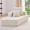 [VIDEO provided] Special-shaped Frame for Oversized Modular U Shaped Sectional Sofa,Luxury Boucle Floor Couch,Convertible Compressed Couch