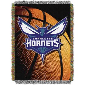 Hornets OFFICIAL National Basketball Association; "Photo Real" 48"x 60" Woven Tapestry Throw