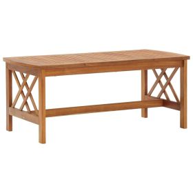 Coffee Table 40.2"x19.7"x16.9" Solid Acacia Wood