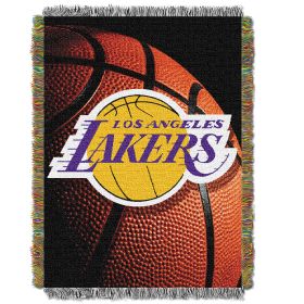 Lakers OFFICIAL NBA "Photo Real" 48"x 60" Woven Tapestry Throw