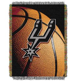 Spurs OFFICIAL NBA "Photo Real" 48"x 60" Woven Tapestry Throw