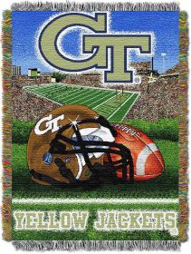 Georgia Tech OFFICIAL Collegiate "Home Field Advantage" Woven Tapestry Throw