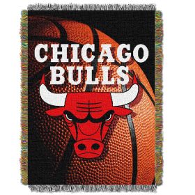 Bulls OFFICIAL NBA "Photo Real" 48"x 60" Woven Tapestry Throw