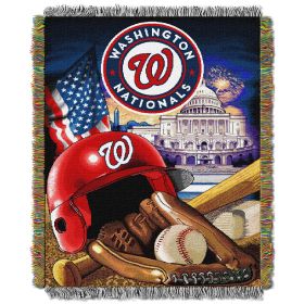 Nationals OFFICIAL MLB "Home Field Advantage" 48"x 60" Woven Tapestry Throw