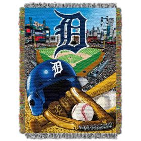 Tigers OFFICIAL MLB "Home Field Advantage" 48"x 60" Woven Tapestry Throw