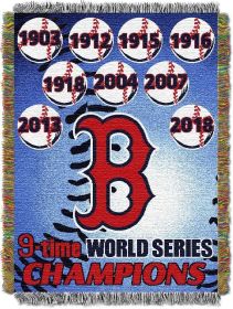 Red Sox OFFICIAL MLB Commemorative 48"x 60" Woven Tapestry Throw