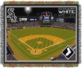 Cellular Field OFFICIAL Major League Baseball; "Stadium" 48"x 60" Woven Tapestry Throw