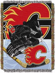 Flames OFFICIAL NHL "Home Ice Advantage" 48"x 60" Woven Tapestry Throw