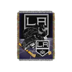 LA Kings OFFICIAL National Hockey League; "Home Ice Advantage" 48"x 60" Woven Tapestry Throw