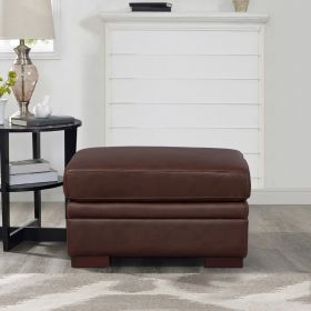 Dillon Leather Ottoman