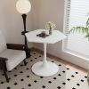31.50"Modern Hexagonal Coffee Table with MDF Table Top,Metal Base, for Dining Room, Kitchen, Living Room,White