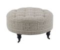 Grey Ottoman with Casters
