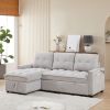 MH 78.75" Reclining Sofa, Pull-Out Sofa Bed with USB and tape-c charging ports