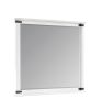 Loretta Modern Style Mirror Made with Wood in Antique White