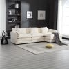 Modern Large boucle Fabric L-Shape Sectional Chenille fabric, movable pedals, detachable armrests, oversized three-seat Sofa
