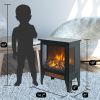 f15 inch 3D Flame Electric Infrared Quartz Fireplace Stove without remote control