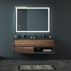 36x28 inch Bathroom Led Classy Vanity Mirror with focused backplane,High Lumen,Dimmable Touch,Wall Switch Control, Anti-Fog