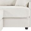 72.8" Modern Style Loveseat Sofa Sectional Sofa Couch with Storage Space, A Movable Ottoman, Two USB Ports, Two Cup Holders