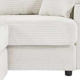 72.8" Modern Style Loveseat Sofa Sectional Sofa Couch with Storage Space, A Movable Ottoman, Two USB Ports, Two Cup Holders